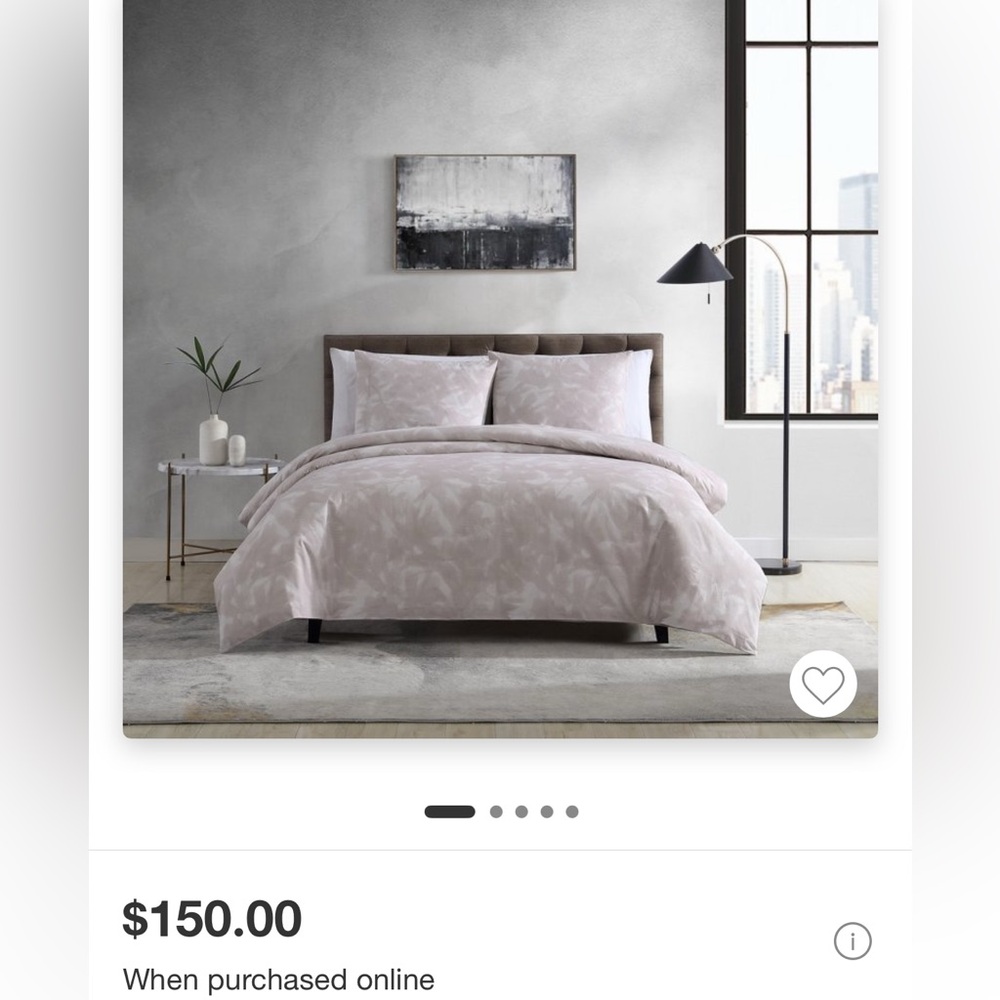 50%OFF‼️Kenneth Cole NY Lexington Floral Luxury Bedding 3pc duvet set Full QUEEN - Picture 2 of 15